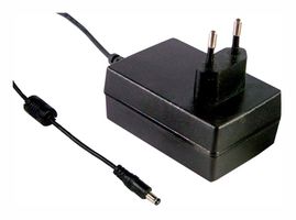 MEAN WELL GST18E09-P1J AC/DC Power Supply, ITE, 1 Output, 18 W, 9 VDC, 2 A