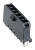 MOLEX 43650-0621 Pin Header, Power, Wire-to-Board, 3 mm, 1 Rows, 6 Contacts, Micro-Fit 3.0 43650 Series