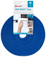 VELCRO VEL-OW64103 Tape, ONE-WRAP Series, PP (Polypropylene), Blue, 10 mm x 25 m