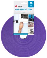 VELCRO VEL-OW64107 Tape, ONE-WRAP Series, PP (Polypropylene), Purple, 10 mm x 25 m