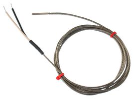 LABFACILITY XF-1421-FAR Thermocouple, IEC Fabricated Grounded Tip, J, Glass Fibre, Stainless Steel, 2 m