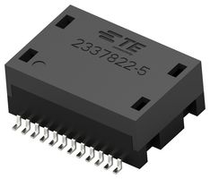 TE CONNECTIVITY 2337822-5 Transformer, LAN, Modular Jack Filter, 1 Port, 10/100/1000 Base-T, PoE, -40°C to 105°C, SMT