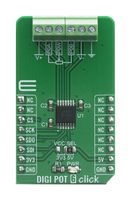 MIKROELEKTRONIKA MIKROE-4110 Click Board, DIGI POT 6 Click, Digital Potentiometer, MCP41HV51, SPI, mikroBUS, 3.3 V/5 V