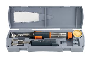 PORTASOL SUPER PRO 125 KIT Soldering Iron Kit, Self Ignition, 2 h, 580 °C, Super Pro