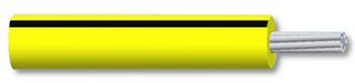 MULTICOMP PRO MP005383 Wire, PVC, Black, Yellow, 20 AWG, 16 x 0.2mm, 328 ft