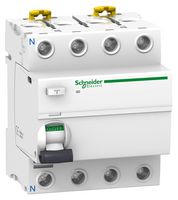 SCHNEIDER ELECTRIC A9R61425 Circuit Breaker, Acti 9 iID Series, 415 V, 25 A, 4 Pole