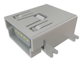 SAMTEC MUSB-05-F-B-SM-A USB Connector, Mini USB Type B, USB 2.0, Receptacle, 5 Ways, Surface Mount, Right Angle