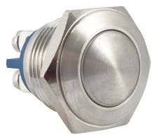 MULTICOMP PRO MP005740 Vandal Resistant Switch, 19 mm, SPST-NO, Momentary, Round Flat