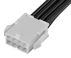 MOLEX 215326-1083 Cable Assembly, Mini-Fit Jr. Receptacle to Free End, 8 Ways, 4.2 mm, 2 Row, 600 mm, 23.6 "
