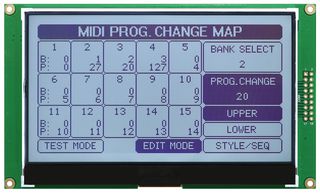 MIDAS DISPLAYS MD240128A6W-FPTLW Graphic LCD, 240 x 128 Pixels, Black on White, 3.3V, Parallel, SPI, Transflective