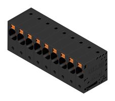 WEIDMULLER 2500520000 Wire-To-Board Terminal Block, 10 mm, 9 Ways, 18 AWG, 4 AWG, 16 mm², Push In