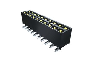SAMTEC IPT1-105-08-L-D Pin Header, Board-to-Board, 2.54 mm, 2 Rows, 10 Contacts, Through Hole, IPT1