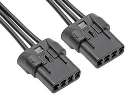 MOLEX 215310-1042 Cable Assembly, Mizu-P25 Receptacle to Mizu-P25 Receptacle, 4 Ways, 2.5 mm, 1 Row, 300 mm, 11.8 "