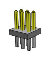 SAMTEC FTS-103-01-F-D Pin Header, Wire-to-Board, 1.27 mm, 2 Rows, 6 Contacts, Through Hole Straight, FTS