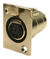 CLIFF ELECTRONIC COMPONENTS FC6187 XLR Connector, 7 Contacts, Socket, Panel Mount, Silver Plated Contacts, Metal Body, M
