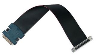 NI / EMERSON 187252-0R5 Test Cable Assembly, Ribbon Cable, R68F-68F Cable, 68 D-Type to 68 VHDCI Offset, 500 mm