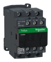 SCHNEIDER ELECTRIC LC1D18BL Contactor, LC1D, 18 A, DIN Rail, 690 V, 3NO, 3 Pole, 10 kW