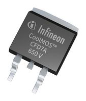 INFINEON IPB65R190CFD7AATMA1 Power MOSFET, N Channel, 650 V, 14 A, 0.159 ohm, TO-263 (D2PAK), Surface Mount