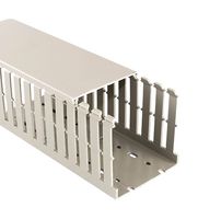 BETADUCT 10450104Y Trunking, Open Slot, 75 mm (H) x 100 mm (W) x 2 m (L), Grey, PVC
