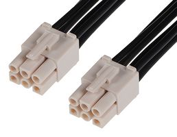 MOLEX 216290-1063 Cable Assembly, Wire to Board Receptacle to Wire to Board Receptacle, 6 Ways, 6.7 mm, 2 Row