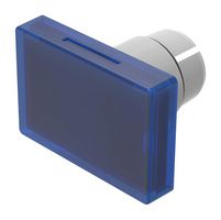 EAO 22-903.6 Lens, Illum, Plastic, Rectangular, Blue, 22 Series