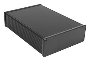 HAMMOND 1455U2802BK. Metal Enclosure, Small, Extruded Aluminium, 66 mm, 280 mm, 191 mm