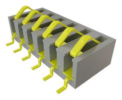 SAMTEC SIB-106-02-F-S Spring Loaded Connector, Compression Connector, 2.54 mm, 1 Row, 6 Contacts, Surface Mount