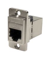 CLIFF ELECTRONIC COMPONENTS CP30722SM In-Line Adapter, Cat6, CSK Hole, Adaptor, In-Line, RJ45, RJ45, Dual Entry Feed Through Series