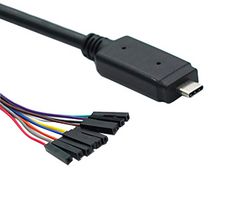 CONNECTIVE PERIPHERALS USBC-HS-MPSSE-3.3V-3.3V-500-SPR Smart Cable Assembly, USB to MPSSE Converter, Free/Stripped End, FT232H Chip, 500mm/19.6"