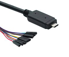 CONNECTIVE PERIPHERALS USBC-HS-UART-5V-3.3V-1800-SPR Smart Cable Assembly, USB to UART Converter, Free/Stripped End, FT232H Chip, 1.8m/5.9ft