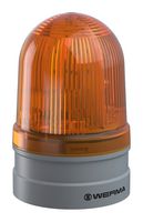 WERMA 26131070 Beacon, Blinking/Continuous/TwinLight, Yellow, Push-In, 85 mm x 130 mm