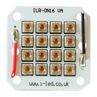 INTELLIGENT LED SOLUTIONS ILR-OW16-HYRE-SC211-WIR200. LED Module, OSLON 150 16+ PowerCluster, Red, 656 nm, Square