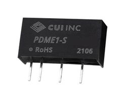 CUI PDME1-S12-D15-S Isolated Through Hole DC/DC Converter, ITE, SIP, 1:1, 1 W, 2 Output, 15 V
