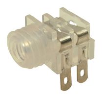 CLIFF ELECTRONIC COMPONENTS CL1382P Phone Audio Connector, Opal, 2 Contacts, Jack, 3.5 mm, Panel Mount, PP (Polypropylene) Body