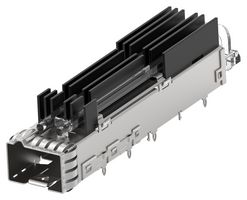 TE CONNECTIVITY 2366031-1 Cage, SFP-DD, 1 x 1 Single, Heat Sink, Light Pipe, Through Hole, Press-Fit