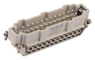 TE CONNECTIVITY T2040482101-000 Heavy Duty Connector, HE, Insert, 24+PE Contacts, H24B, Plug, Screw Pin