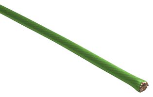 ALPHA WIRE 2634 GR005 Wire, PFA, Green, 34 AWG, Solid, 100 ft
