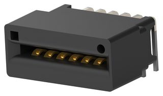 TE CONNECTIVITY 5650118-3 Card Edge Connector, Dual Side, 1.78 mm, 12 Contacts, Through Hole Mount, Right Angle