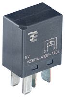 TE CONNECTIVITY 4-1904124-2 Automotive Relay, 12 VDC, 30 A, SPST-NO, Plug In, Quick Connect, Micro Relay A Series