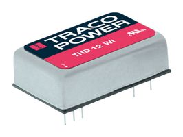 TRACO POWER THD 12-2413WI Isolated Through Hole DC/DC Converter, ITE, DIP, 4:1, 12 W, 1 Output, 15 V
