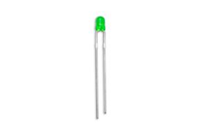 MULTICOMP PRO MP008244 LED, Green, Through Hole, T-1 (3mm), 10 mA, 2 V, 572 nm