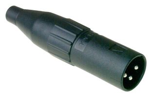 AMPHENOL AUDIO AC3MMCP XLR Connector, 3 Contacts, Plug, Cable Mount, Silver Plated Contacts, Thermoplastic Body, AC