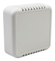 CAMDENBOSS CBRS02VGY Plastic Enclosure, Room Sensor, Vented, Wall Mount, ABS, 25.5 mm, 74 mm, 74 mm