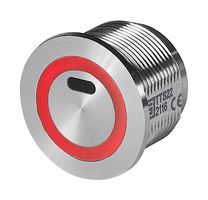 SCHURTER 3-131-913 Vandal Resistant Switch, TTS Series, 22 mm, SPST-NO, Latching, Round Flat