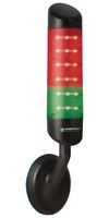 WERMA 69520055 Signal Indicator Tower, Continuous, 85 dBA, Green/Red, 24 V, 76 mm, Screw, CleanSIGN Series