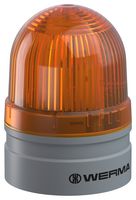 WERMA 26031075 Beacon, TwinLight, Yellow, 62 mm x 85 mm, 24 V, Push-In Terminal, EvoSIGNAL Mini Series