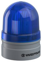 WERMA 26051075 Beacon, TwinLight, Blue, 62 mm x 85 mm, 24 V, Push-In Terminal, EvoSIGNAL Mini Series
