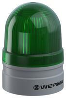 WERMA 26021060 Beacon, TwinLight, Green, 62 mm x 85 mm, 230 VAC, Push-In Terminal, EvoSIGNAL Mini Series