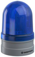 WERMA 26151070 Beacon, Blink/Continuous/TwinLight, Blue, 85 mm x 130 mm, 24 V, Push-In, EvoSIGNAL Midi Series