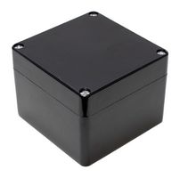 HAMMOND 1590ZGRP121BK Plastic Enclosure, Wall Mount, Polyester (PET), Glass Fibre Reinforced, 120 mm, 121 mm, 91 mm